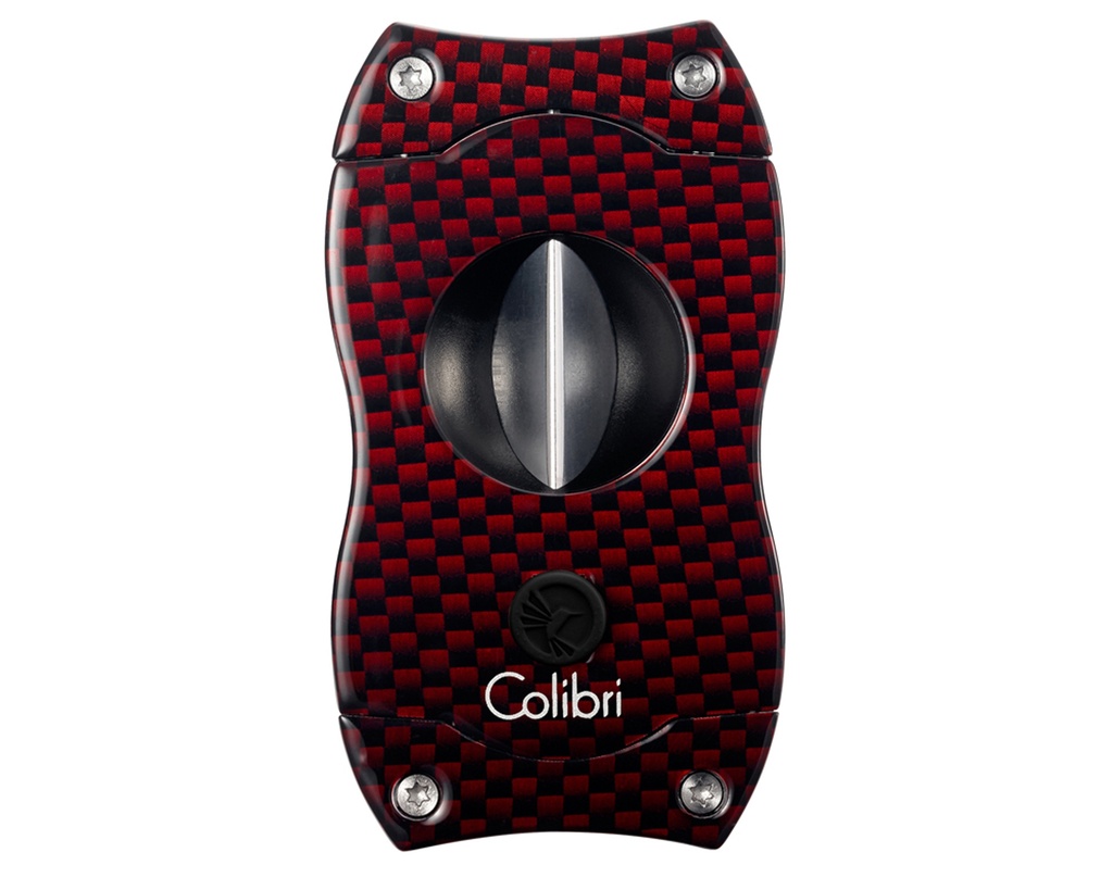 Cigar Cutter - Colibri V-Cut Carbon Fibre Red
