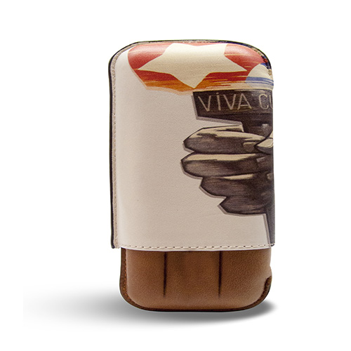 Cigar Case - Recife Viva Cuba Whisky - 3 Cigars
