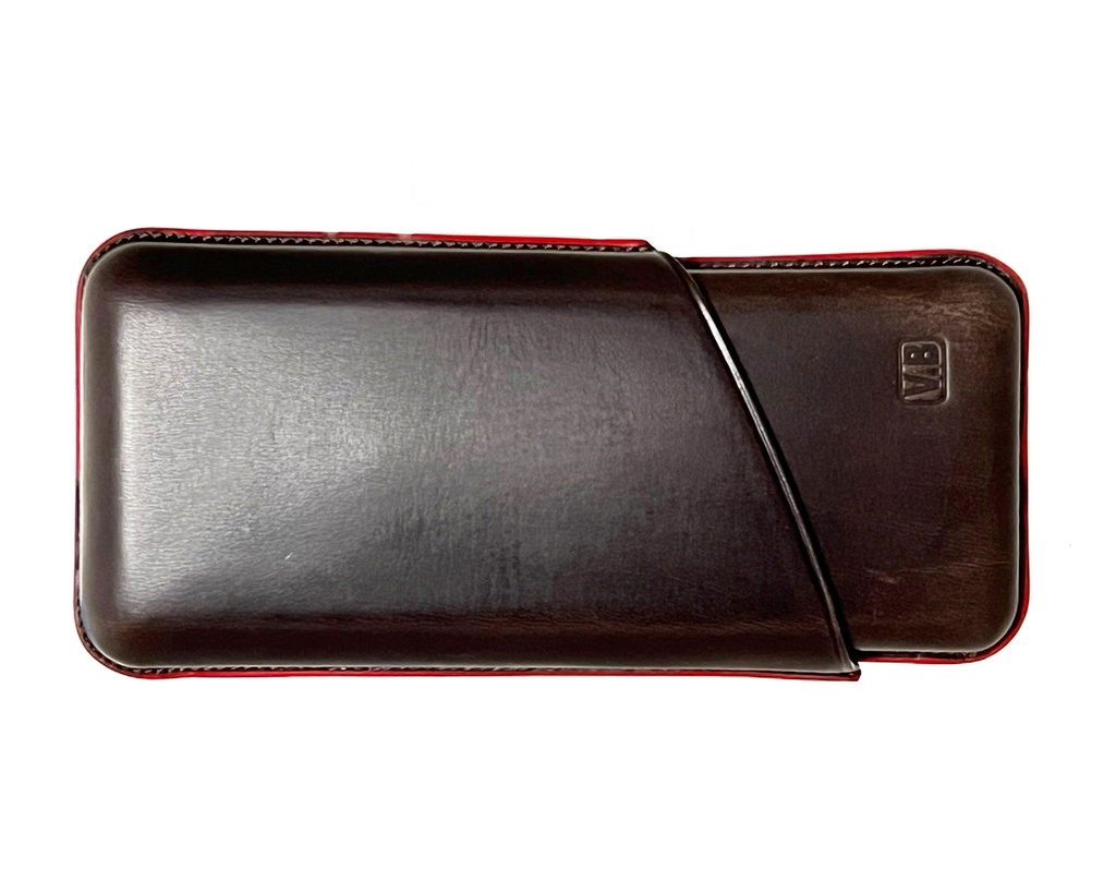 Cigar Case - Vb Toro Red - 3 Cigars