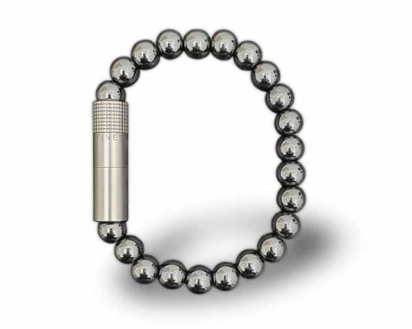 Cigar Puncher - Les Fines Lames Bracelet Solo Steel Hematite - Medium