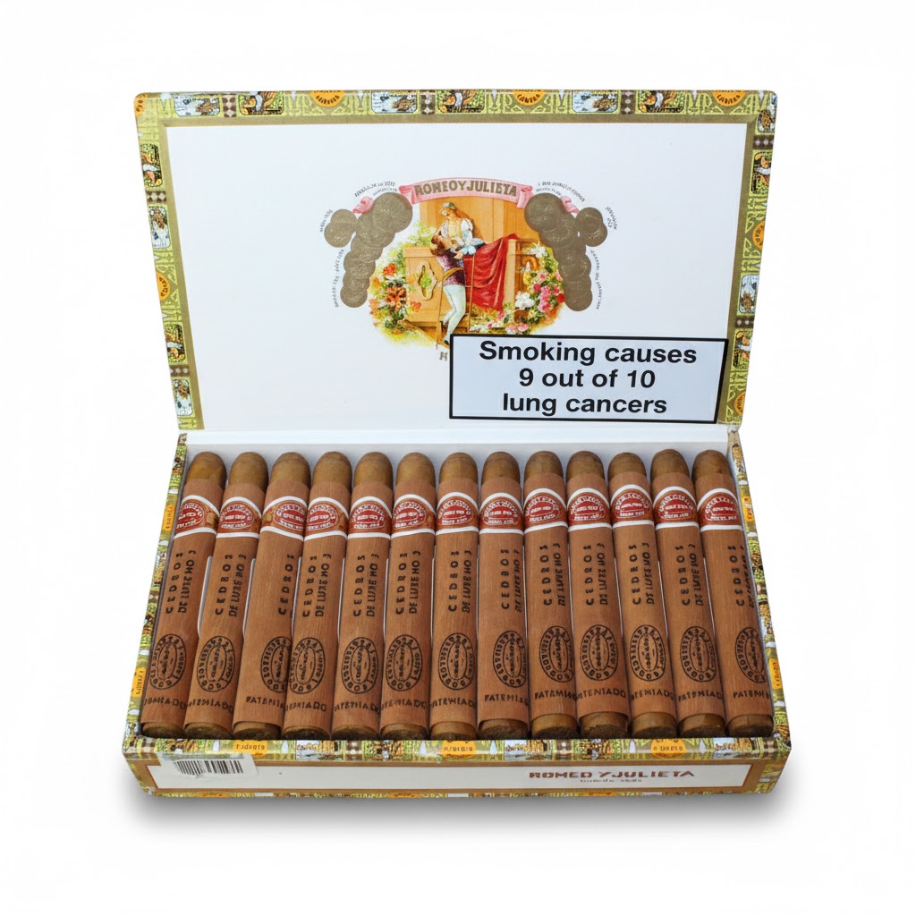 Romeo y Julieta Cedros De Luxe No. 3 Aged 2018 - Box Of 25 Cigars