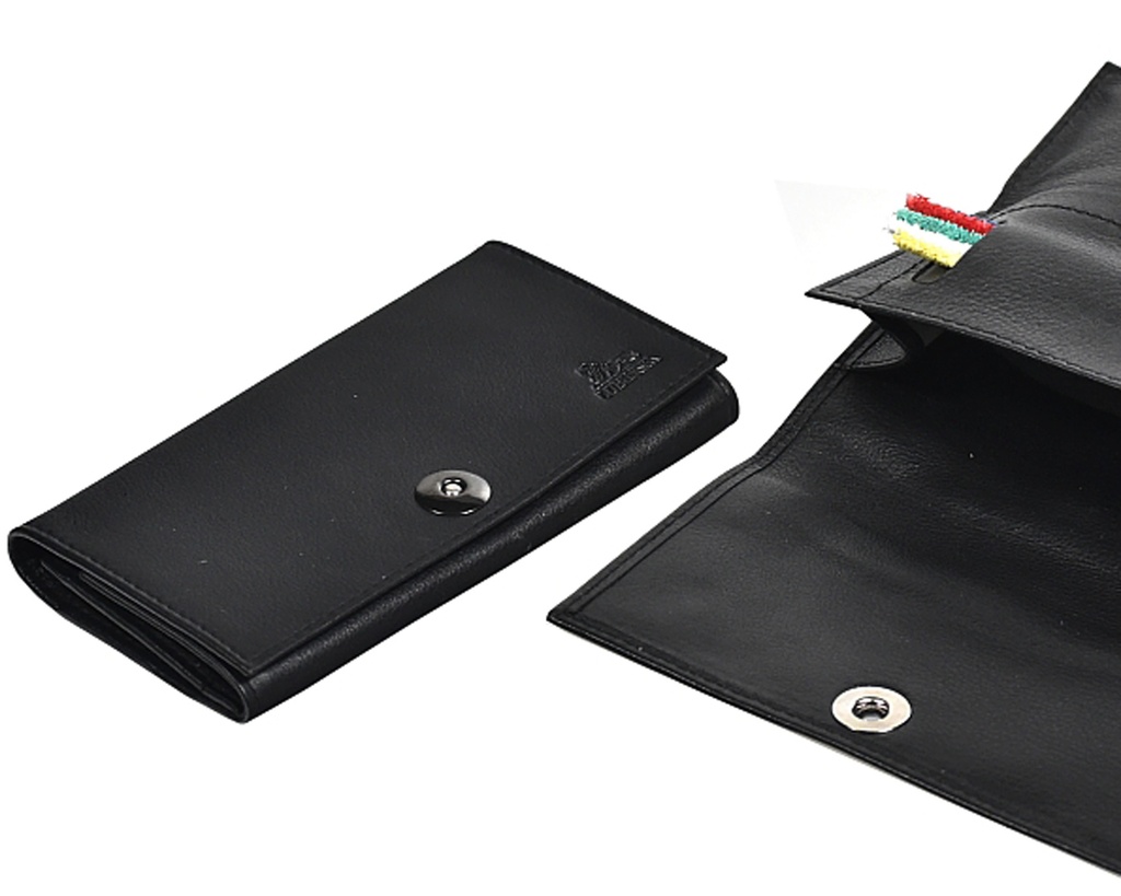 Pipe Tobacco Pouch - Lubinski Rollup Large Black