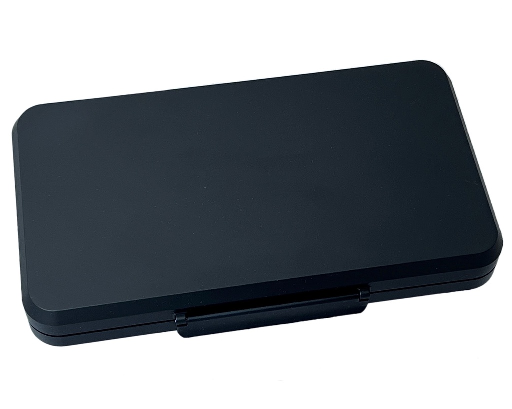 Humidor - Vb Aluminium Travel Humidor Smooth Black - 5 Cigars