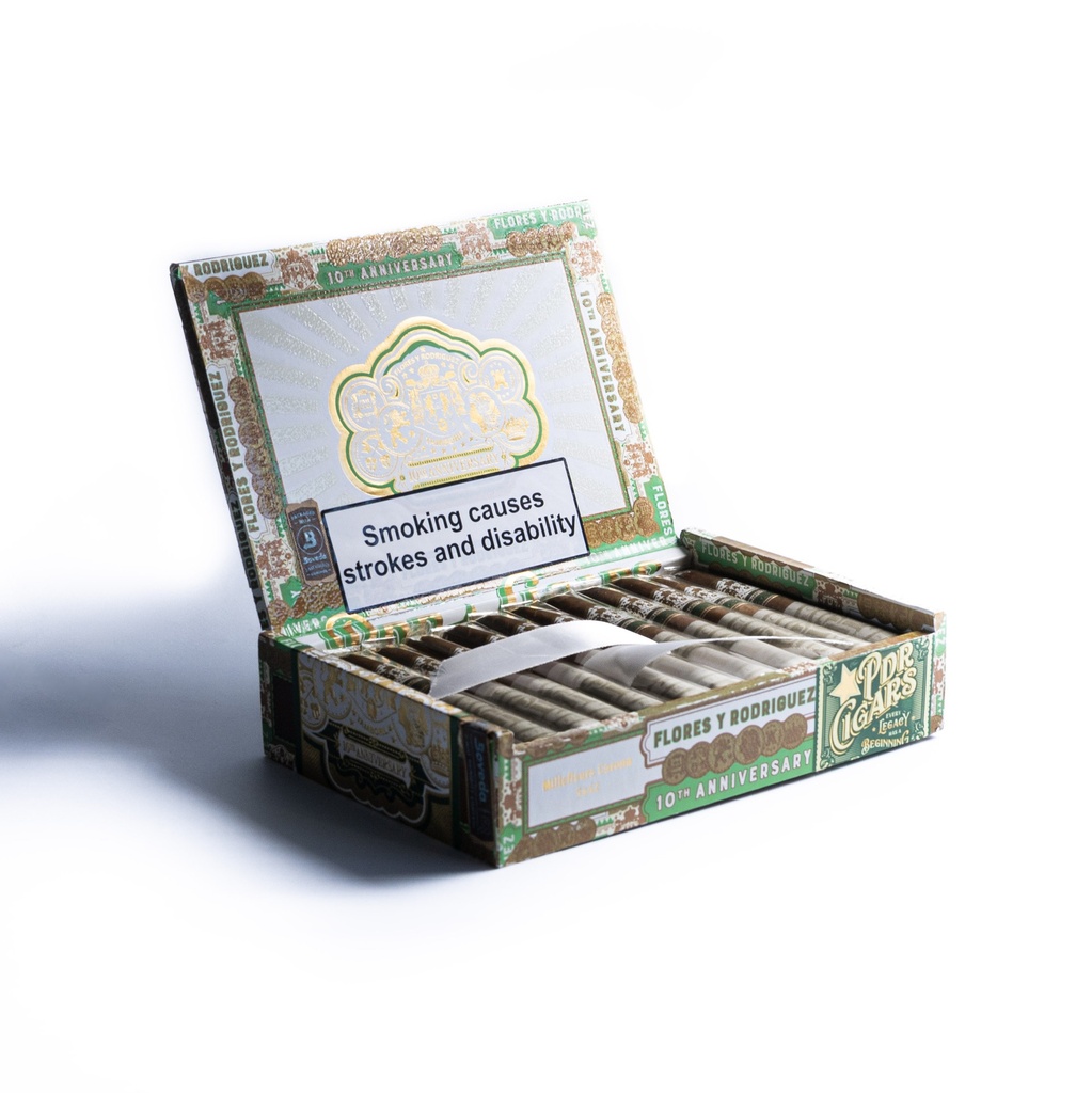Pdr Flores Y Rodriguez 10Th Anniversary Millefleurs Corona - Box Of 24 Cigars