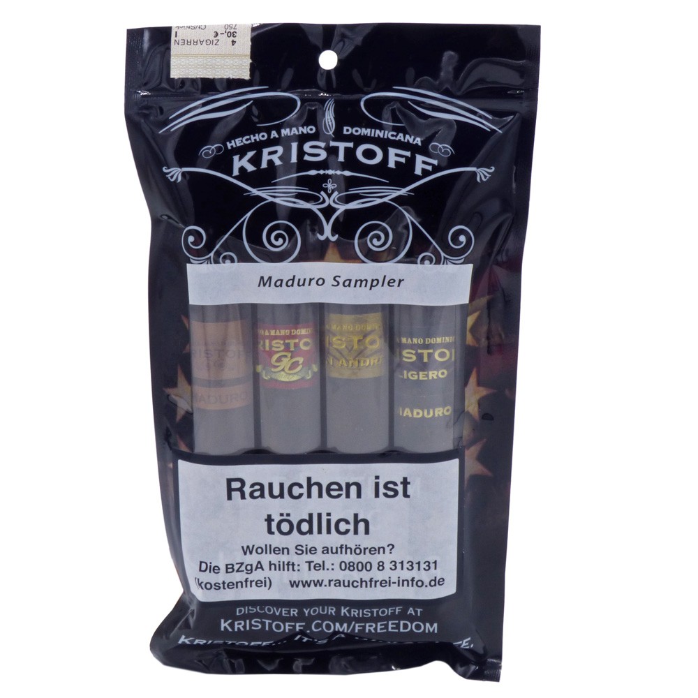 Kristoff Sampler Maduro - Pack Of 4 Cigars