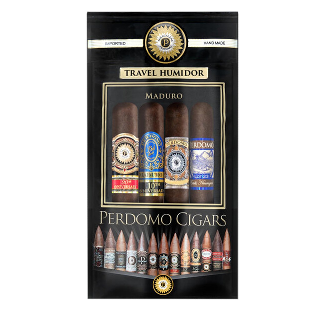 Perdomo Travel Humidor Maduro Fresh- Pack Of 4 Cigars