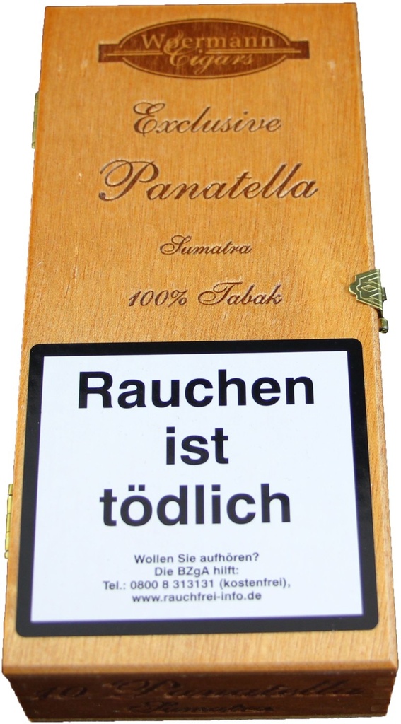 Woermann Cigars Exclusive Panatella Sumatra - Pack Of 10 Cigarellos