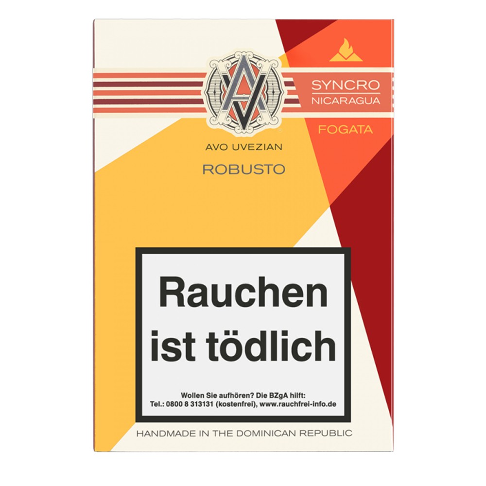 Avo Syncro Nicaragua Fogata Robusto - Pack Of 4 Cigars