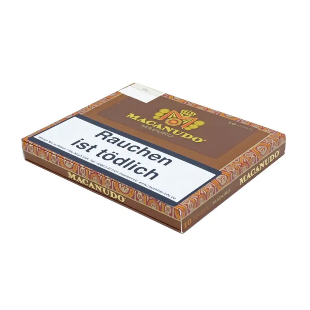 Macanudo Maduro Ascots - Pack Of 10 Cigars