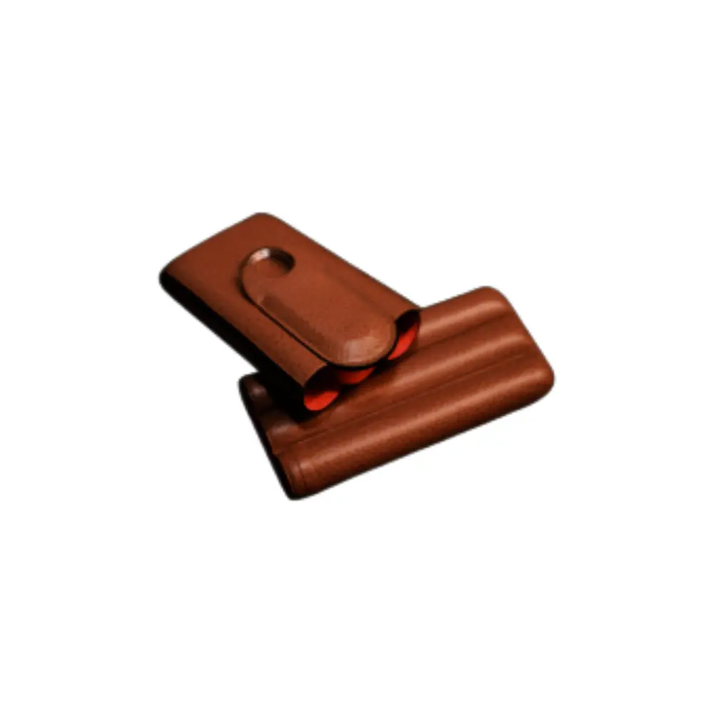 Cigar Case - Fallon Nixes Buffalo Sublimes Ice Brown- 3 Cigars