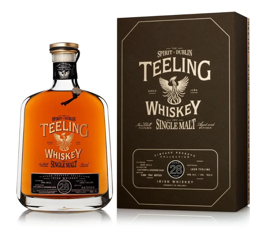 Whisky - Teeling 28 Year Old Single Malt Whisky - 46% 70cl