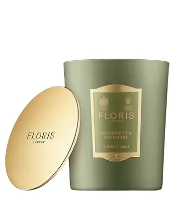 Candle - Floris London Grapefruit & Rosemary Scented - 175g   