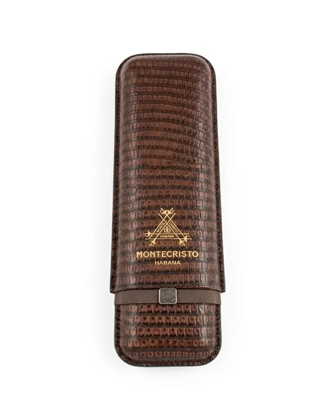 Cigar Case - Montecristo Marron - 2 Cigars    