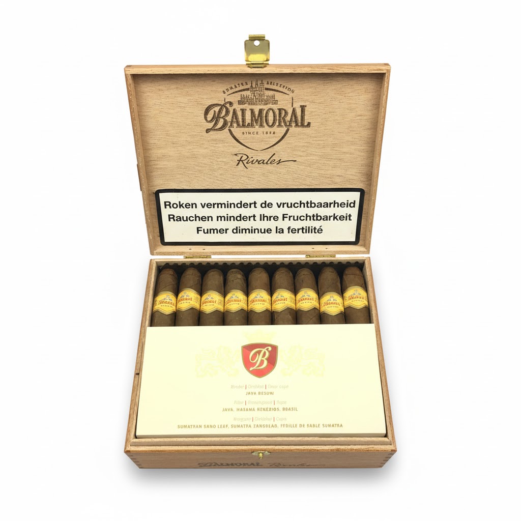 Balmoral Sumatra Selection Rivales - Box Of 25 Cigars