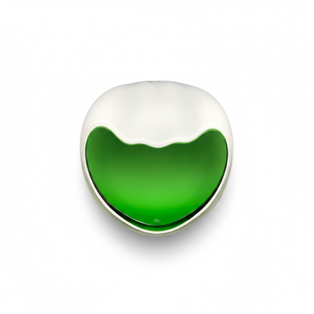 Ashtray - Czevitrum Salamander Large Green - 3 Cigars