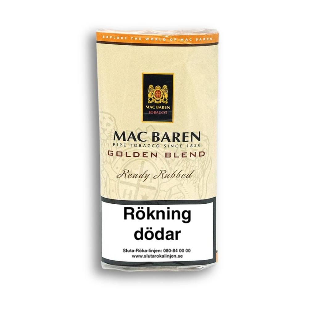 Pipe Tobacco - Mac Baren Golden Blend - Pouch Of 50G
