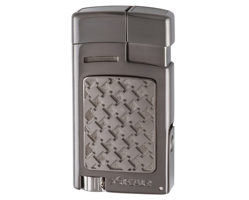 [12426] Lighter - Xikar Forte Houndstooth Gunmetal
