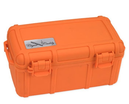 [12612] Humidor - Cigar Caddy Travel Orange - 15 Cigars