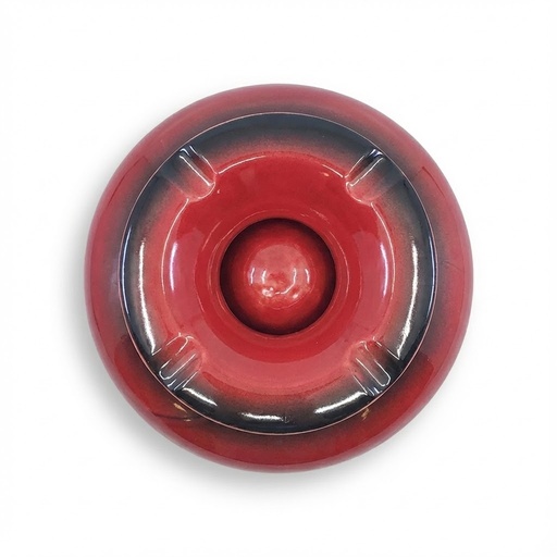[12717] Ashtray - Dominique London Big Moroccan Red - 4 Cigars