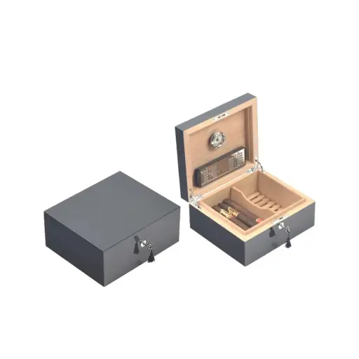 [13132] Humidor - Lubinski Carbon Fiber - 50 Cigars