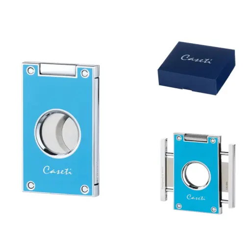 [17416] Cigar Cutter - Caseti Paris Light Blue