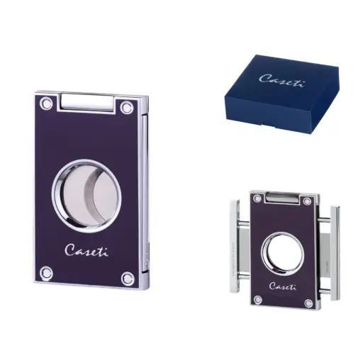 [17418] Cigar Cutter - Caseti Paris Purple
