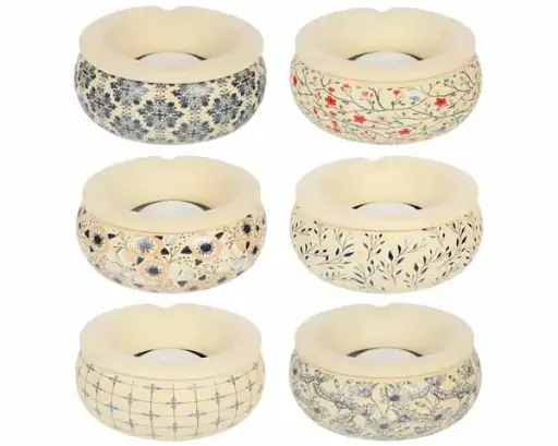 [49253] Ashtray - Ceramic Kreta 15cm Different Colours
