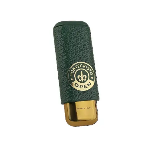 [52361] Cigar Case - Montecristo Open Metal Base - 2 Cigars 