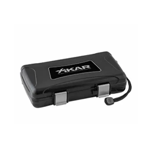 [9343] Humidor - Xikar Travel Waterproof Case Black - 5 Cigars